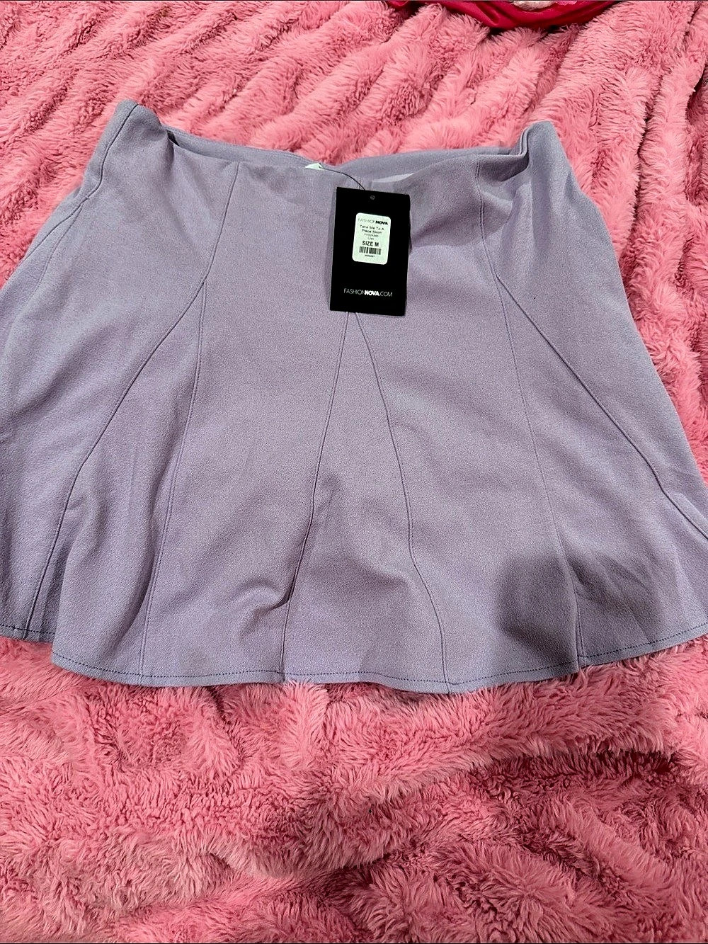 Fashion Nova Take Me To A Place Skirt Panel Mini Skirt in Purple Size Medium NWT